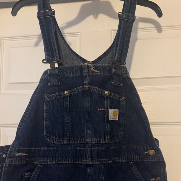 Carhartt Pants - Carhartt Dark Blue Denim Overalls